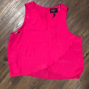 Bright pink crop top, Large